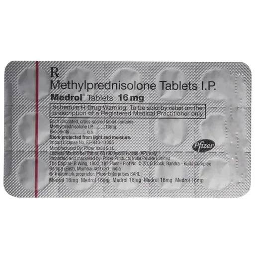medrol 16mg tablet 14's